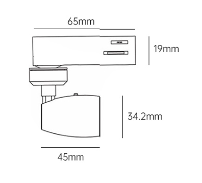 1.5W LED Mini Track Light – Adjustable beam with high CRI