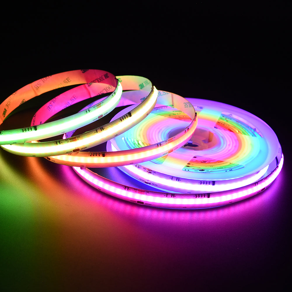 Non-waterproof 630chips/m RGBIC COB LED Strip - ADS-DCOB-630RGBIC-24