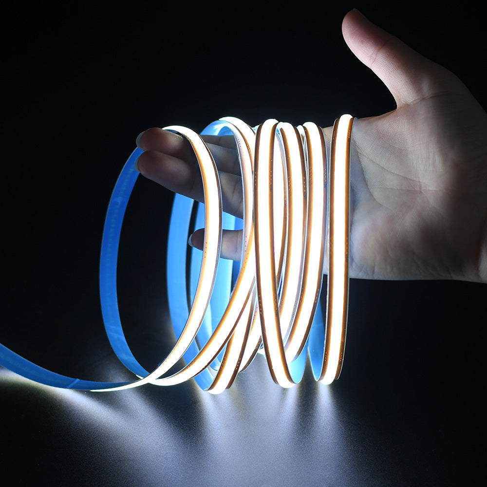 Non-waterproof 480chips/m Reel to Reel COB LED Strip Free-Cut - ADS-DCOB-480W-24-F