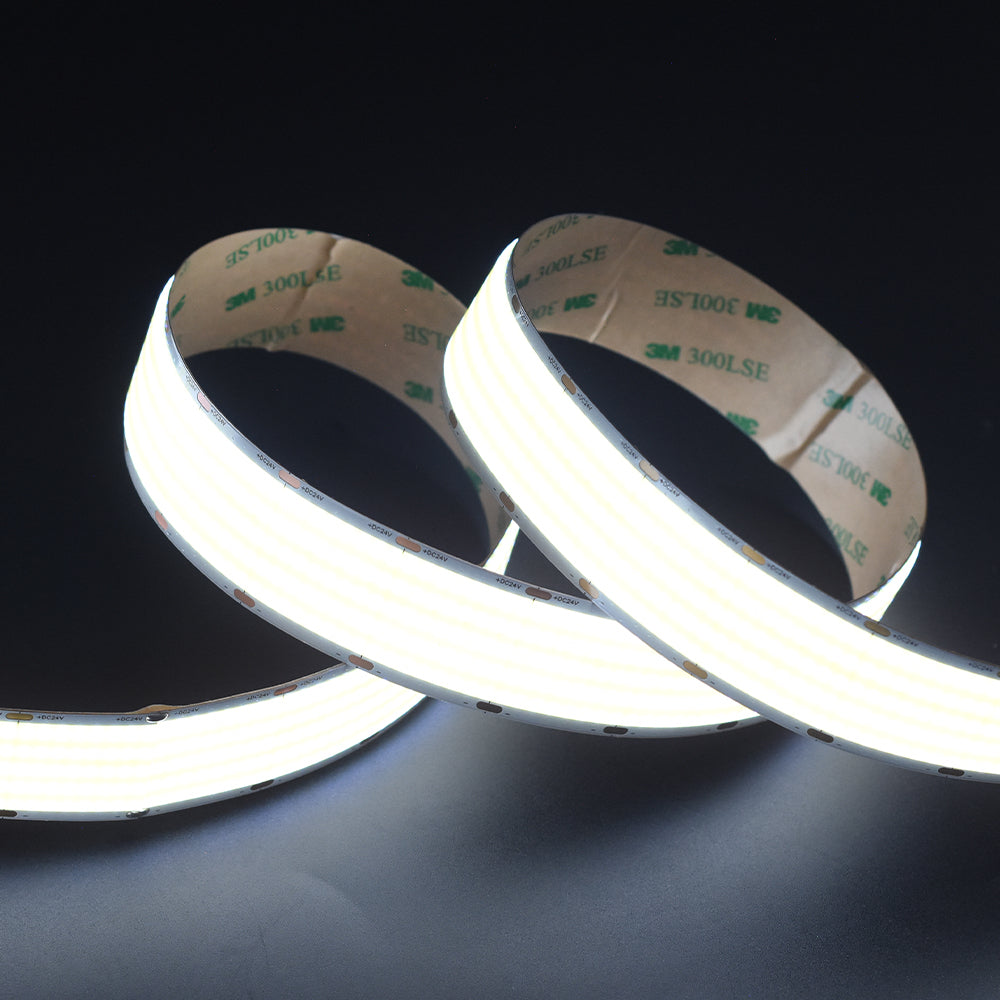Non-waterproof 1600chips/m COB LED Strip 30mm - ADS-DCOB-1600W-24