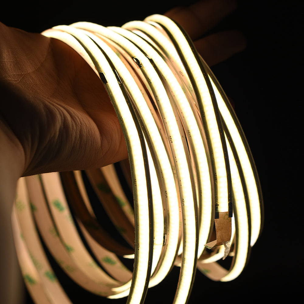 Non-waterproof 528chips/m COB LED Strip Free-Cut - ADS-DCOB-528W-12-8-F