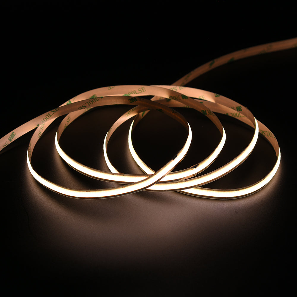 Non-waterproof 528chips/m COB LED Strip Free-Cut - ADS-DCOB-528W-12-8-F
