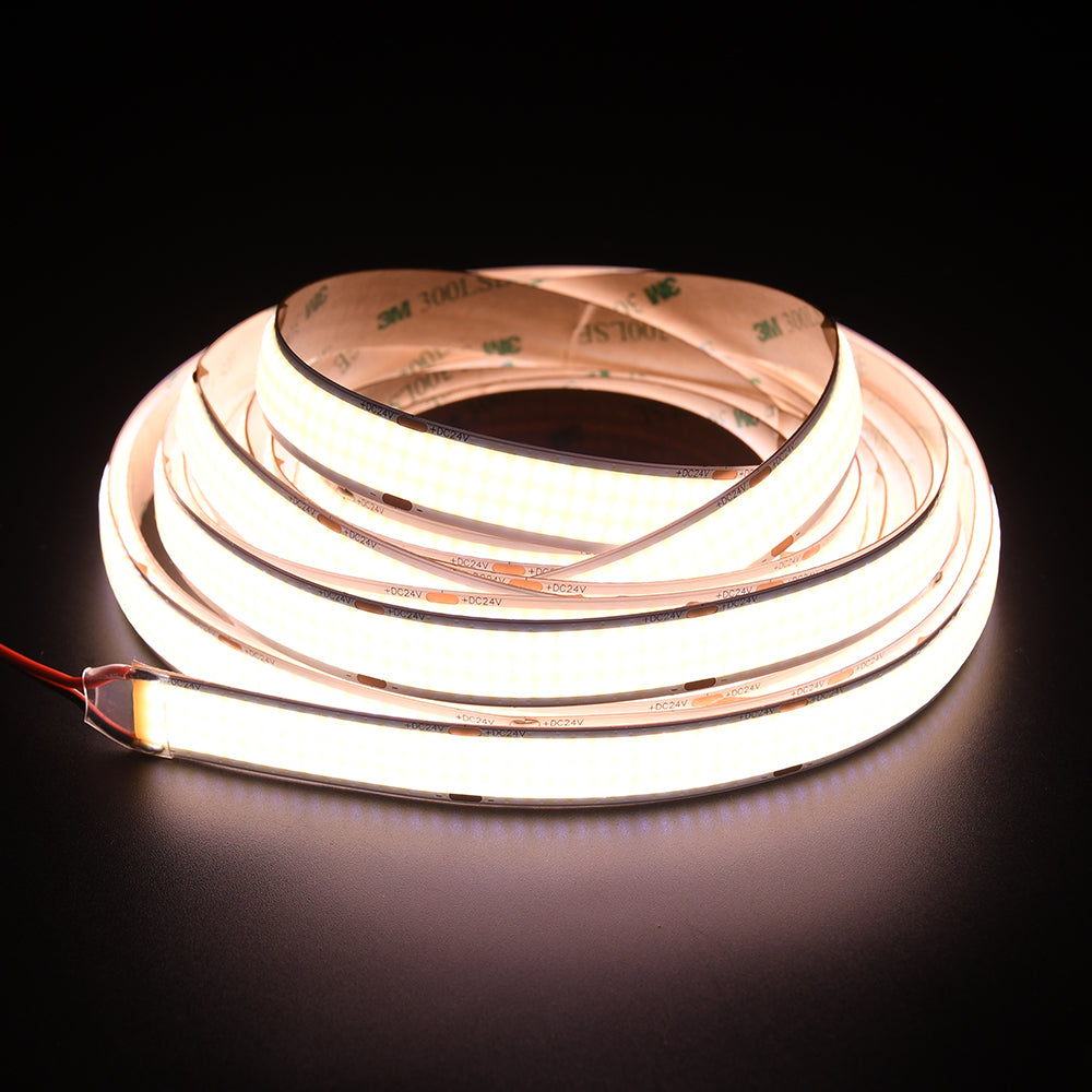 Non-waterproof 960chips/m COB LED Strip 15mm - ADS-DCOB-960W-24