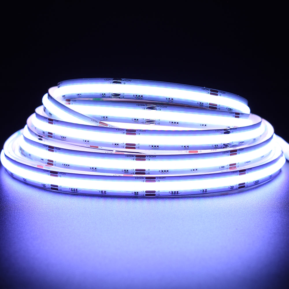 Non-waterproof 840chips/m RGB COB LED Strip - ADS-DCOB-840RGB-24