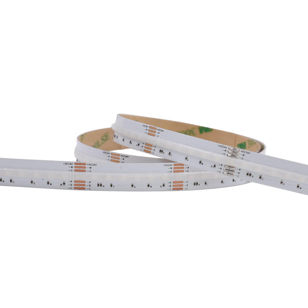 Non-waterproof 840chips/m RGB+CCT COB LED Strip - ADS-DCOB-840RGB+CCT-24