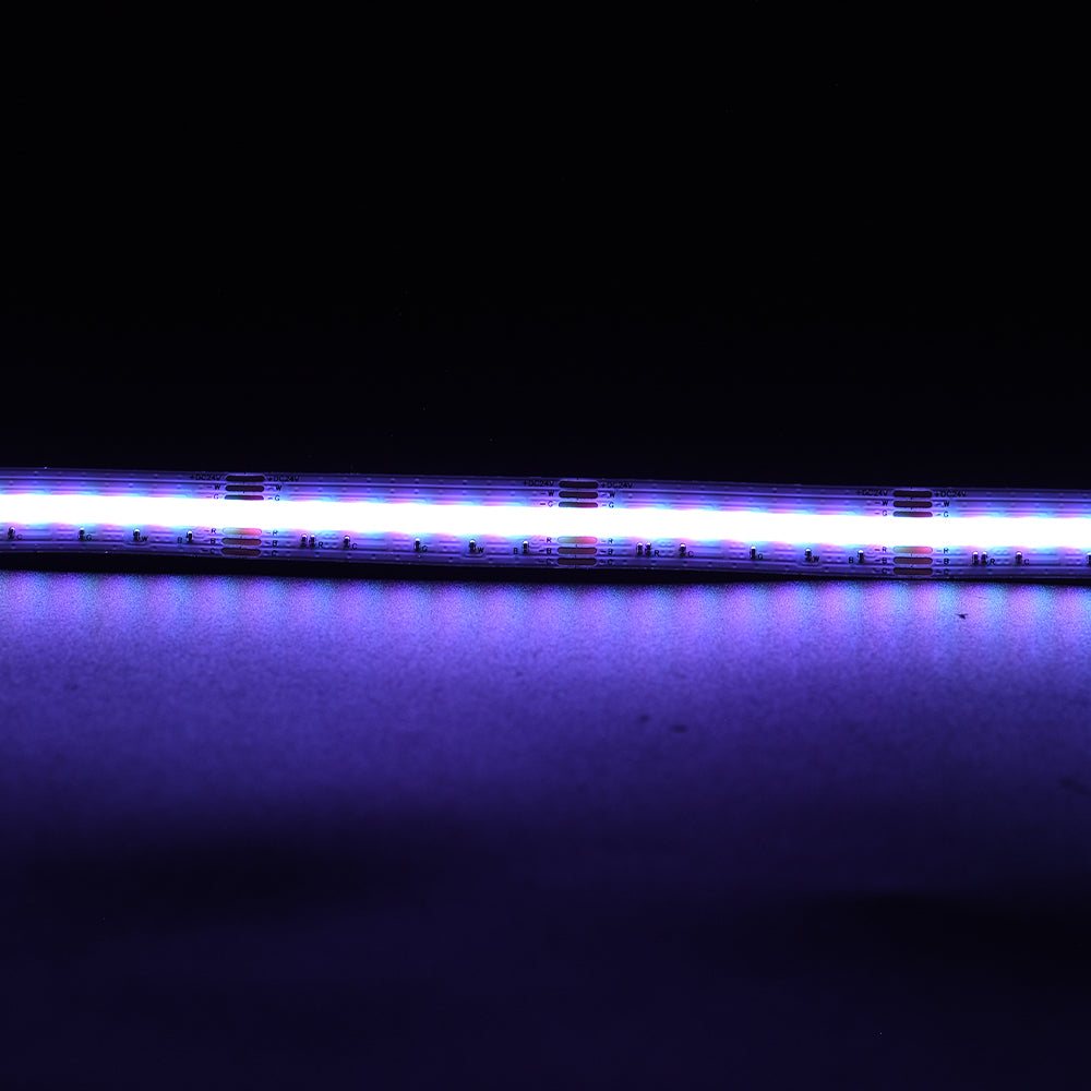 Non-waterproof 840chips/m RGB+CCT COB LED Strip - ADS-DCOB-840RGB+CCT-24