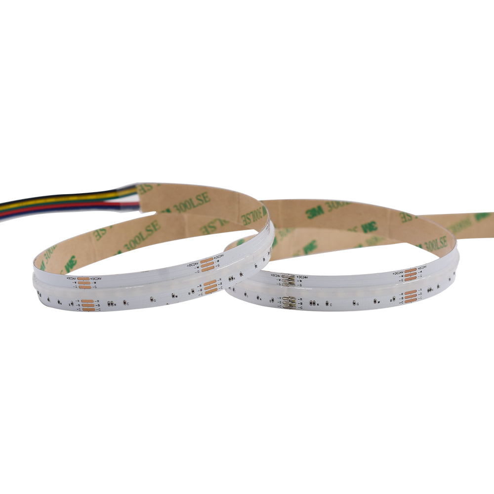 Non-waterproof 840chips/m RGB+CCT COB LED Strip - ADS-DCOB-840RGB+CCT-24