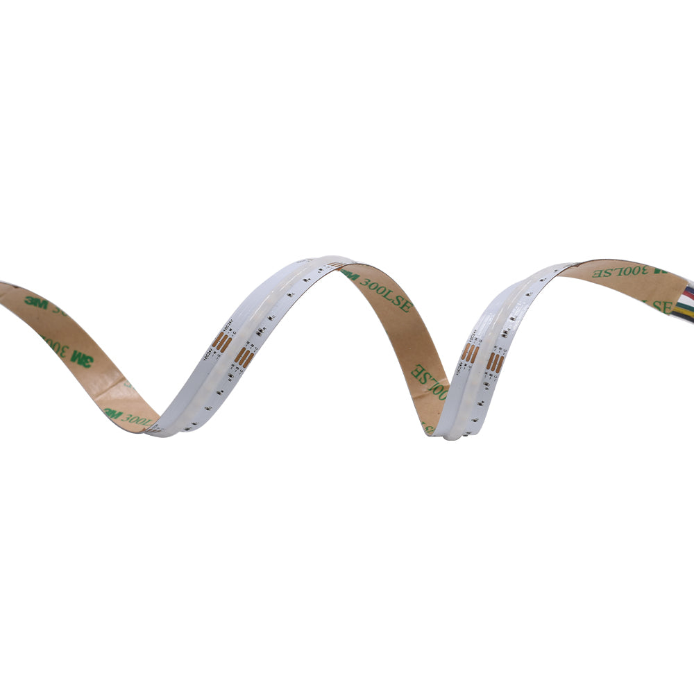 Non-waterproof 840chips/m RGB+CCT COB LED Strip - ADS-DCOB-840RGB+CCT-24