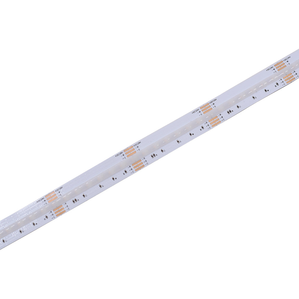 Non-waterproof 840chips/m RGB+CCT COB LED Strip - ADS-DCOB-840RGB+CCT-24