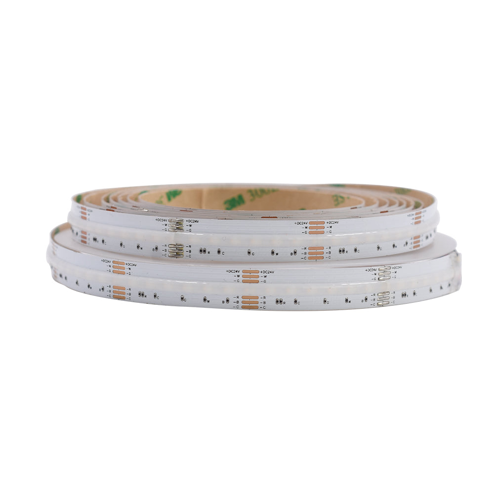 Non-waterproof 840chips/m RGB+CCT COB LED Strip - ADS-DCOB-840RGB+CCT-24