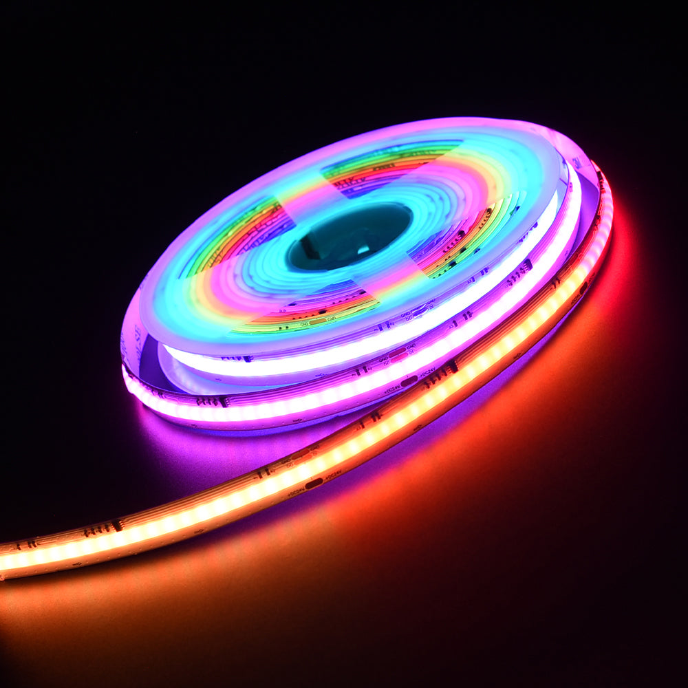 Non-waterproof 630chips/m RGBIC COB LED Strip - ADS-DCOB-630RGBIC-24