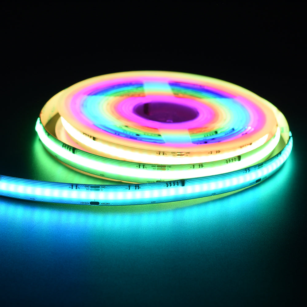 Non-waterproof 630chips/m RGBIC COB LED Strip - ADS-DCOB-630RGBIC-24