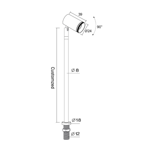 1W Standing LED Pole Light - LumRex